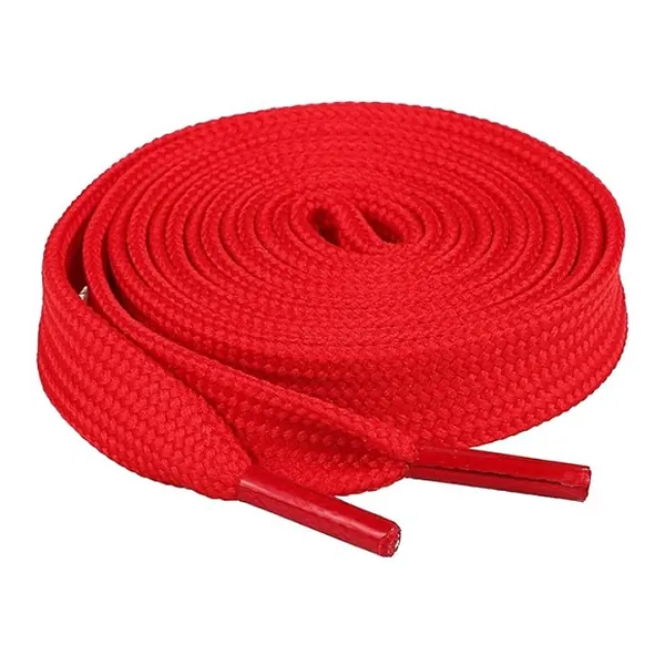 Cordón Tenis Plano 90cm Rojo