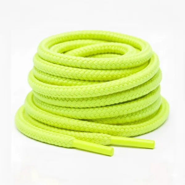 Cordón Tenis Redondo 120cm Amarillo Néon