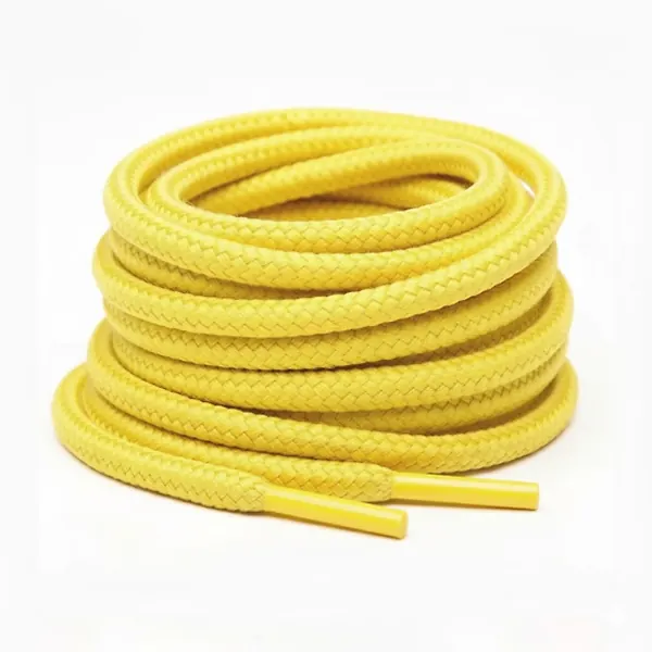 Cordón Tenis Redondo 120cm Amarillo