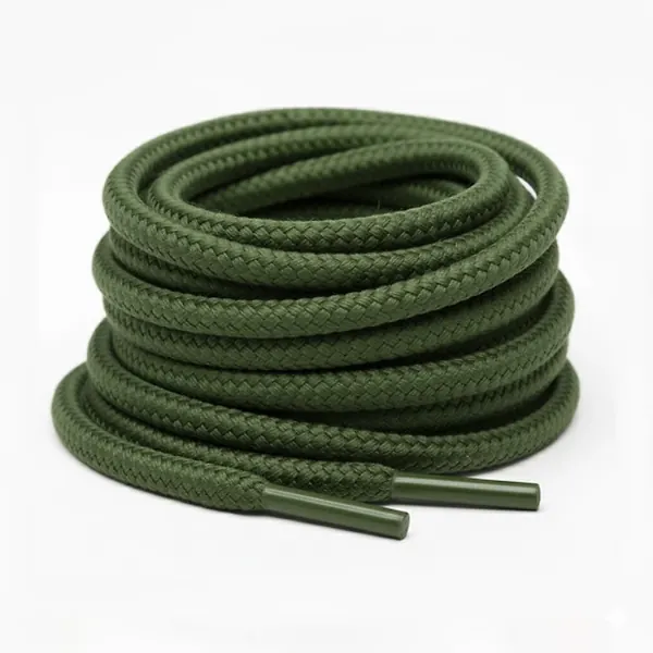 Cordón Tenis Redondo 120cm Verde Militar