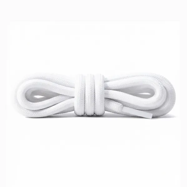 Cordón Tenis Redondo 60cm Blanco