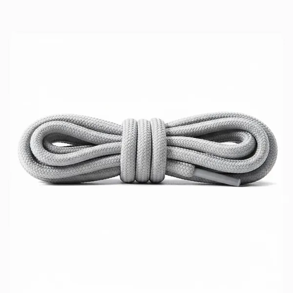 Cordón Tenis Redondo 60cm Gris Claro