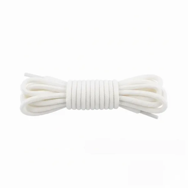 Cordón Tenis Redondo 90cm Blanco