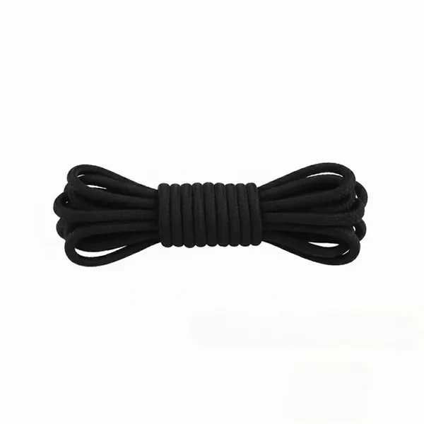 Cordón Tenis Redondo 90cm Negro