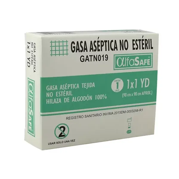 Gasa Aséptica No Estéril 1 Pulgada