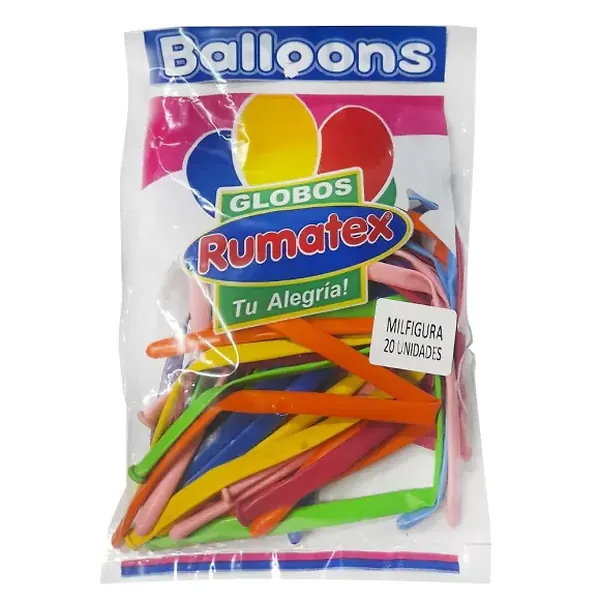 Globo Rumatex Mil Figuras Multicolor X 20