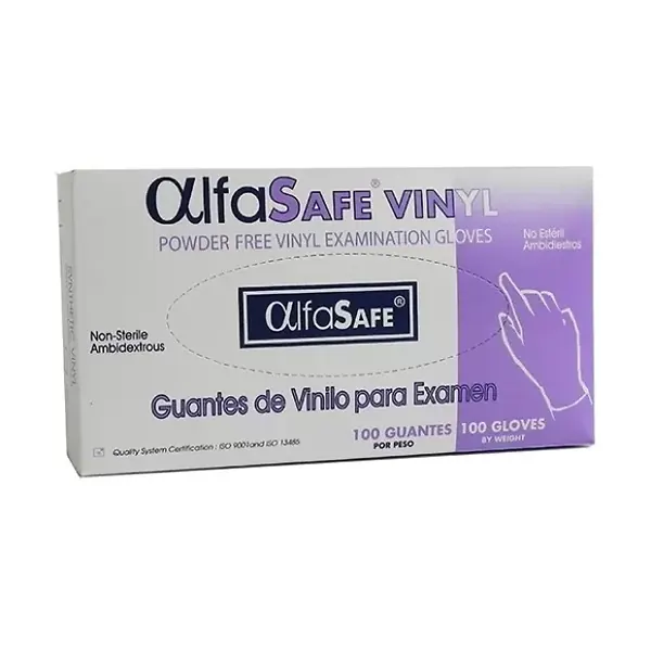 Guante Vinilo M Transparente 100 Und