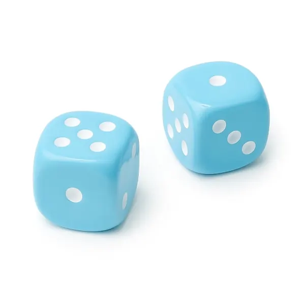Juego De 2 Dados Grande Azul Cielo