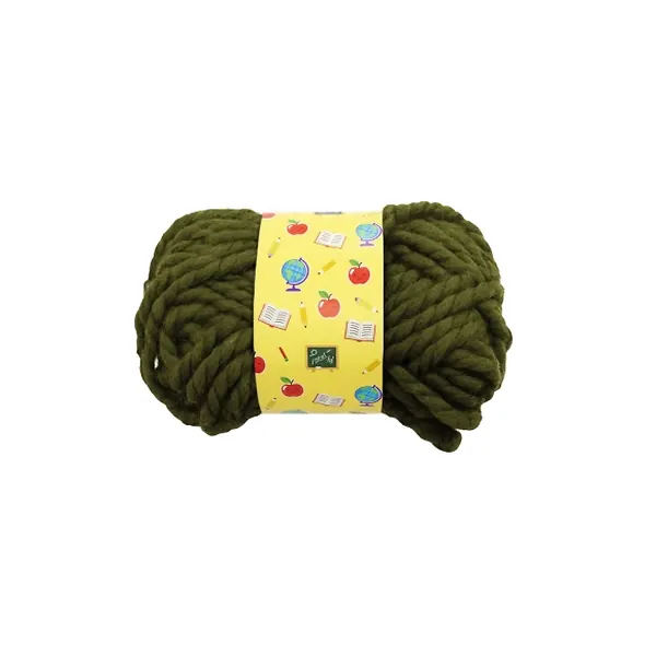 Lana Escolar Pequeña Verde Militar
