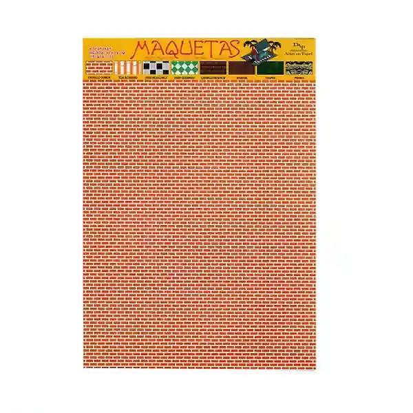 Papel Maqueta Ladrillo Claro 10 Und