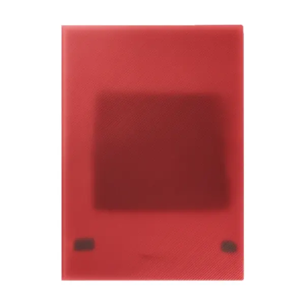 Pasta Anillado Policover Traslucida Carta Roja X 50