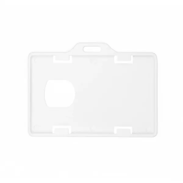 Porta Carnet Plastico Horizontal Blanco