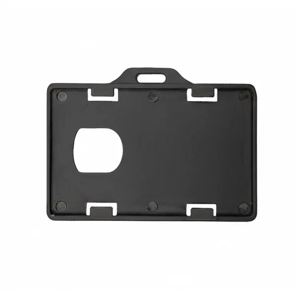 Porta Carnet Plastico Horizontal Negro