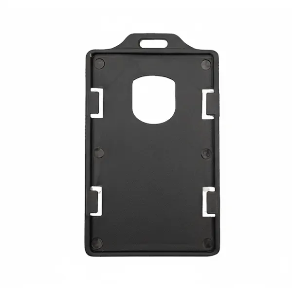 Porta Carnet Plastico Vertical Negro