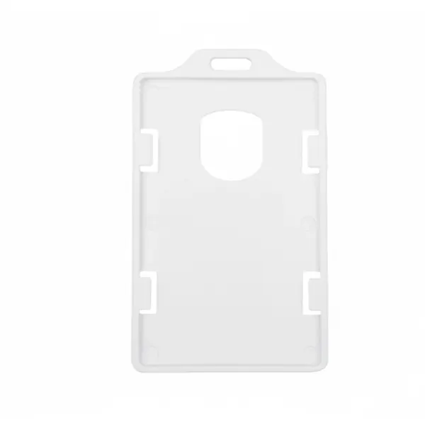 Porta Carnet Plastico Vertical Transparente