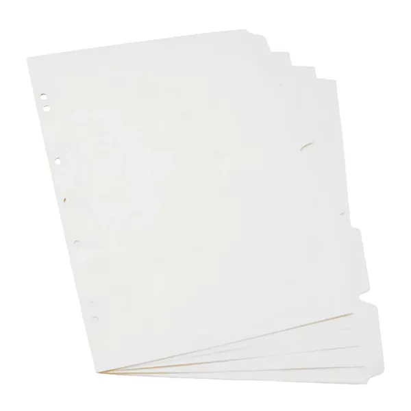 Separador Folder Cartulina 105 Blanco