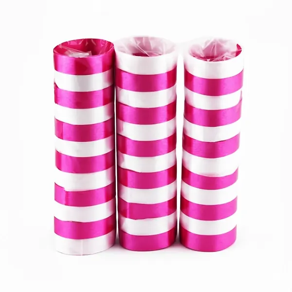 Serpentinas Satinadas Fucsia X 3