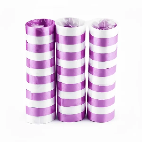 Serpentinas Satinadas Lila X 3