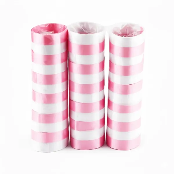 Serpentinas Satinadas Rosado X 3