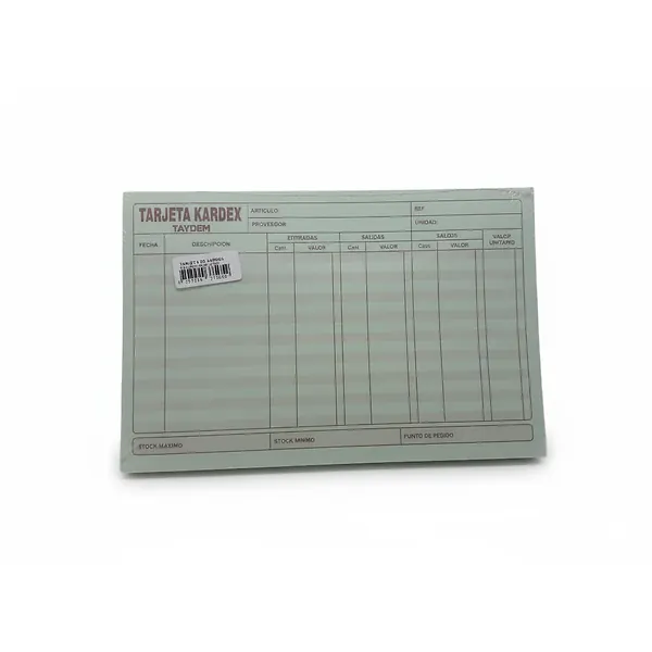 Tarjeta Kardex 3014 X 200
