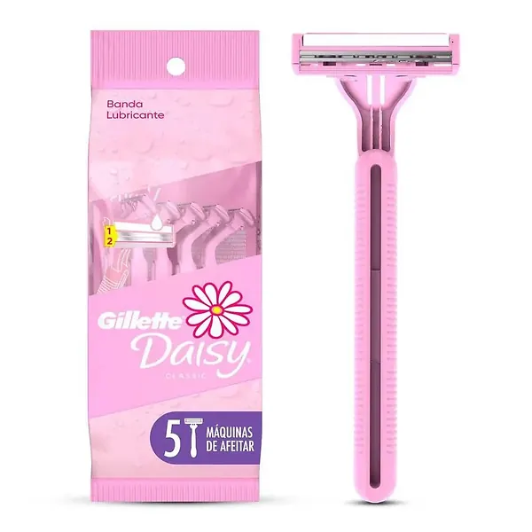 Máquina De Afeitar Gillette Desechable Con Banda Lubricante X 5