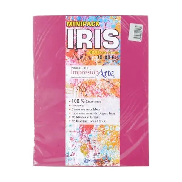 Papel Iris Impresionarte Carta Fucsia X 20