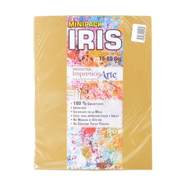 Papel Iris Impresionarte Carta Oro X 20