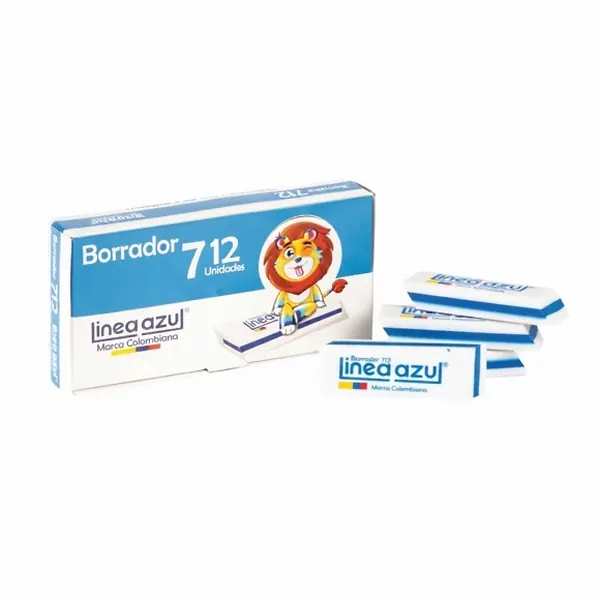 Borrador De Nata Linea Azul 712 12 Und