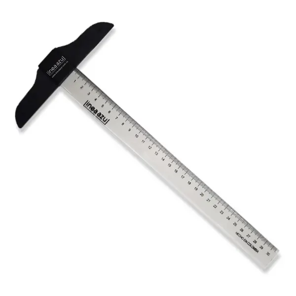 Regla Linea Azul Plástica T 30cm