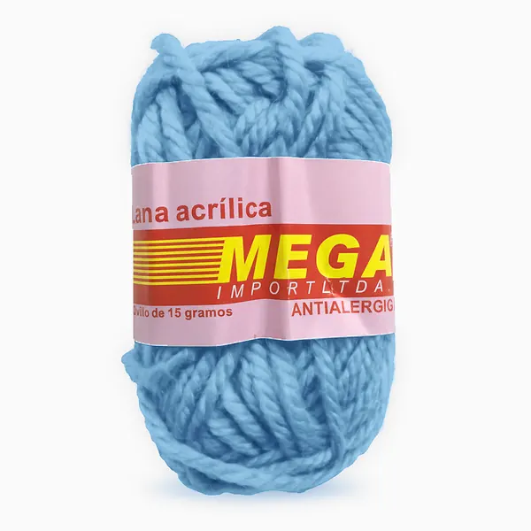 Lana Escolar Mediana Azul Claro