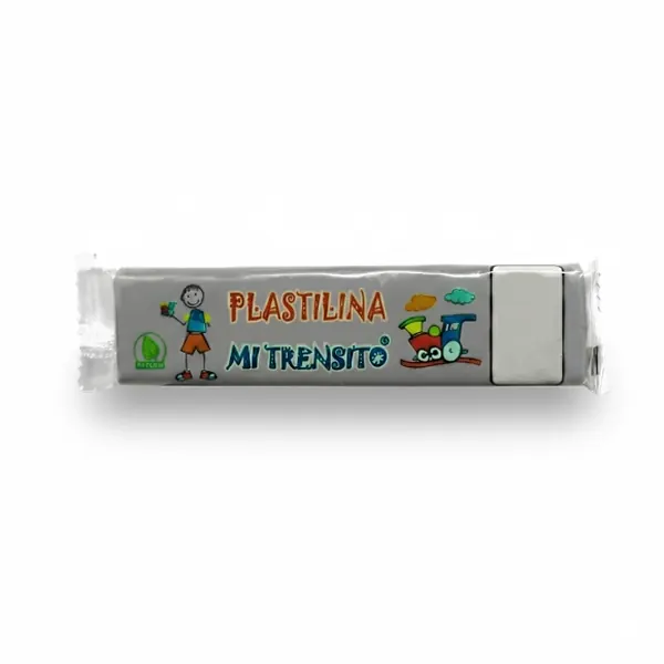 Plastilina Mi Trensito Barra 55gr Gris