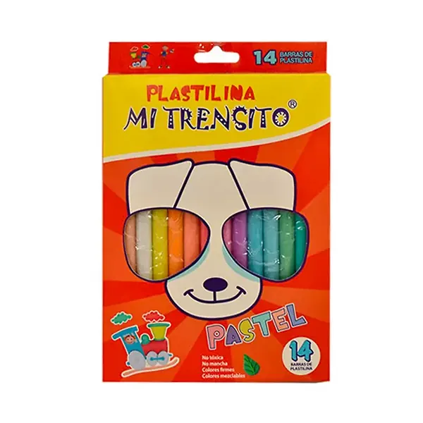 Plastilina Mi Trensito Pastel X 14
