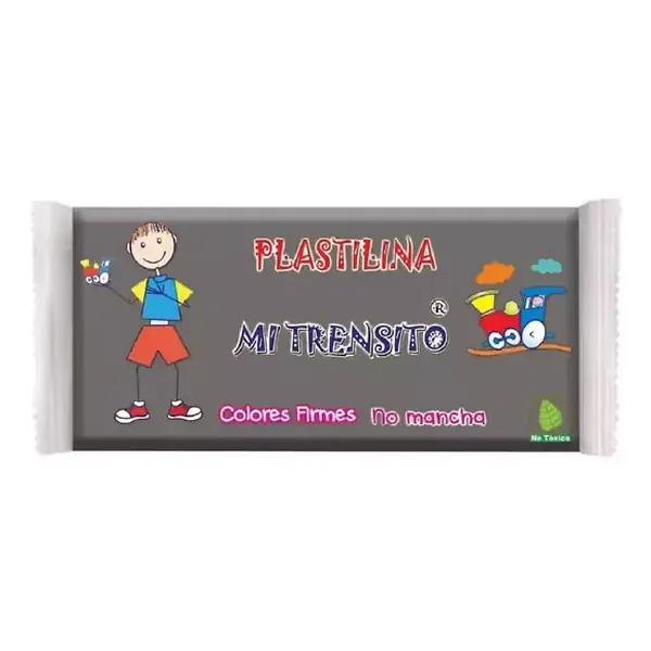Plastilina Mi Trensito Barra 250gr Gris