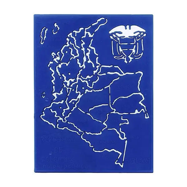 Plantilla Croquis División Política Colombia