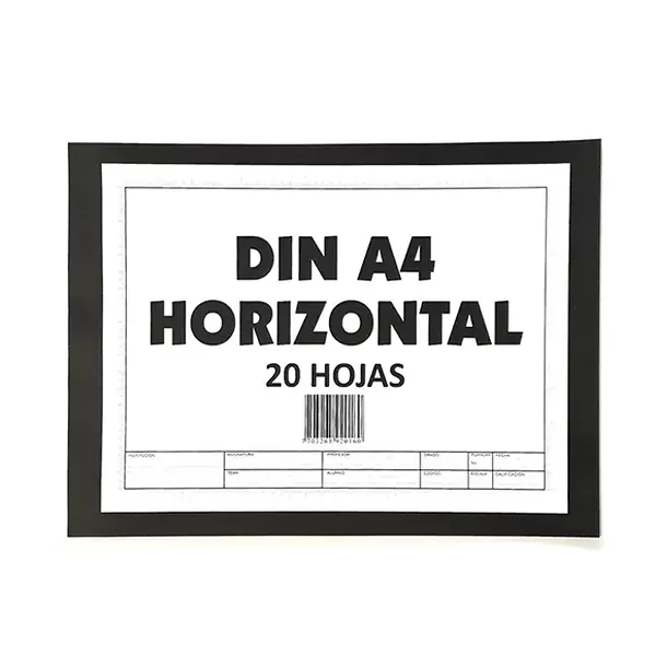 Block Nessan Horizontal Din A4