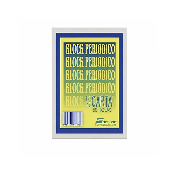 Block Periódico Nessan 1/2 Carta