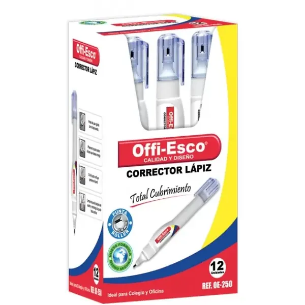 Corrector Lápiz Offi Esco Oe-250 X 12