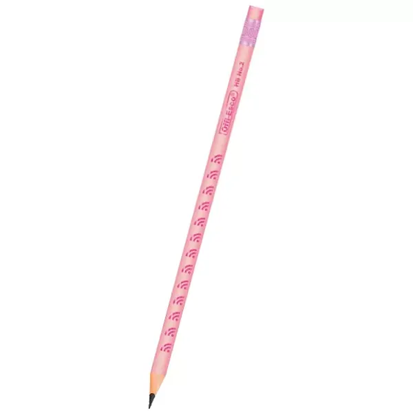 Lápiz Grafito Offi Esco No.2 Oe-150p Rosado