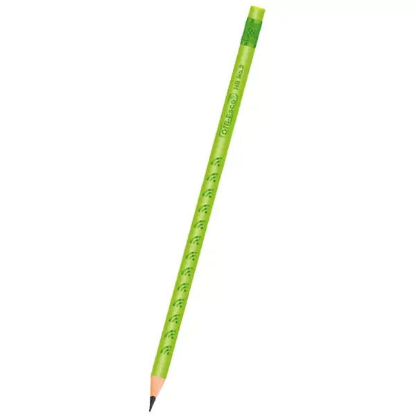 Lápiz Grafito Offi Esco No.2 Oe-150p Verde Limon