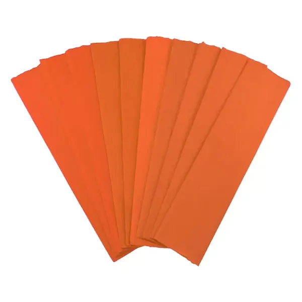 Papel Crepe Pliego Naranja X 10