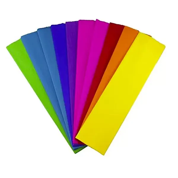 Papel Crepe Pliego Multicolor X 10