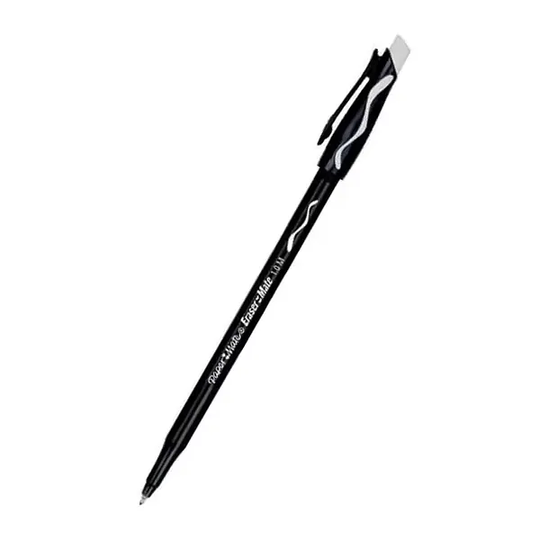 Bolígrafo Paper Mate Borrable Negro