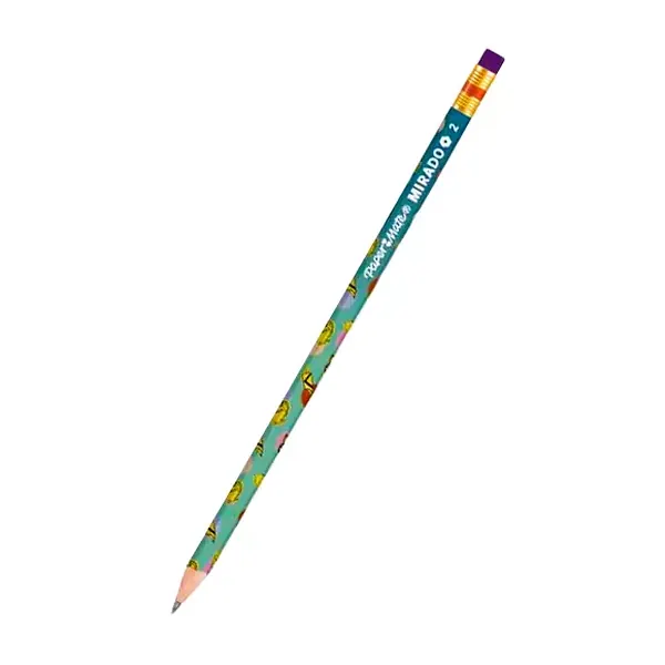 Lápiz Mirado Hexagonal Hb2 Diseños Niña Turquesa