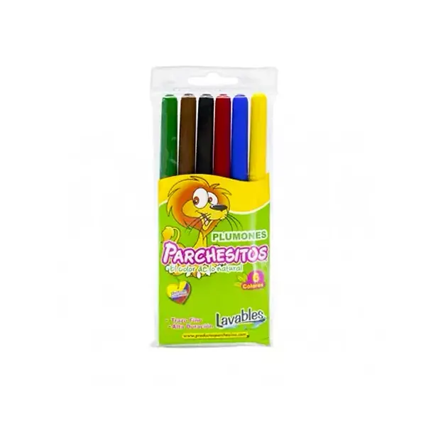 Plumón Parchesitos X 6