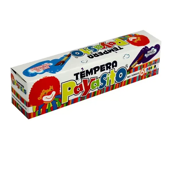 Caja Tempera Payasito Multicolor X 6