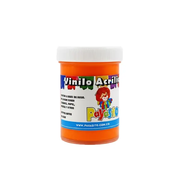Vinilo Acrílico Payasito 80gr Naranja