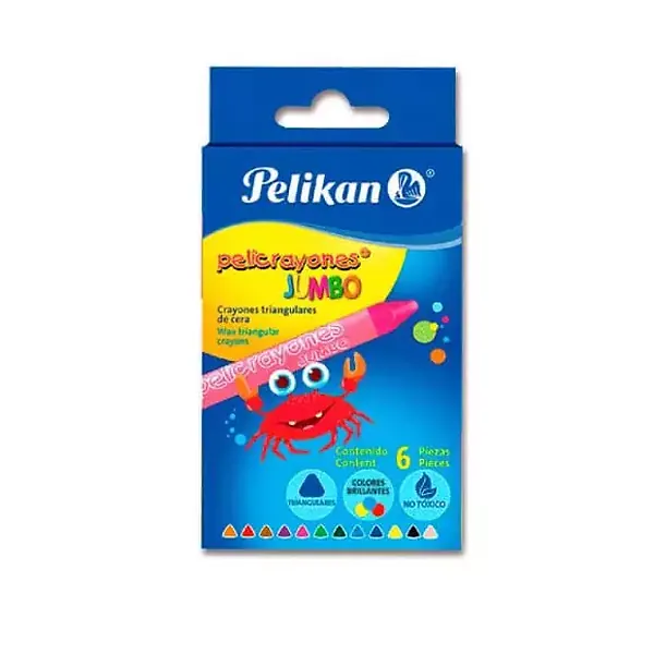 Crayón Pelikan Jumbo X 6