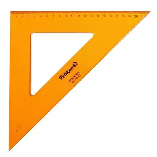 Escuadra Pelikan 45º 32cm