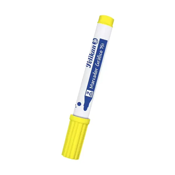 Marcador Pelikan Gráfico Amarillo