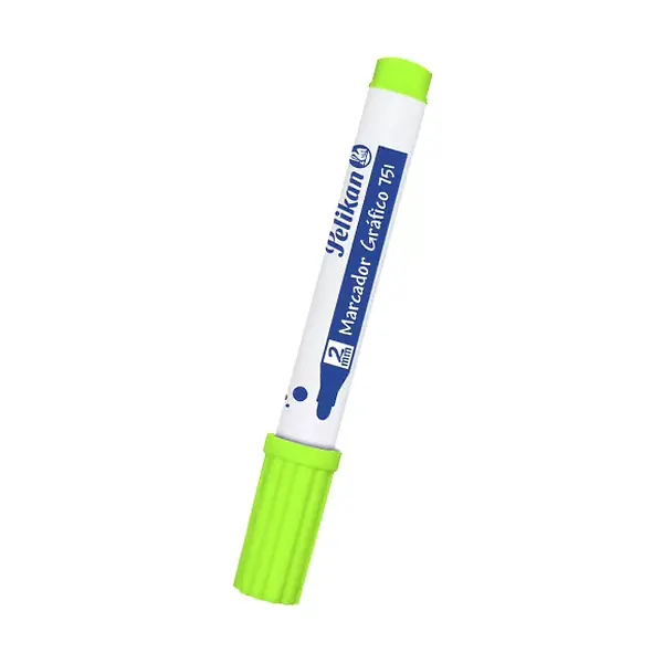 Marcador Pelikan Gráfico Verde Limon